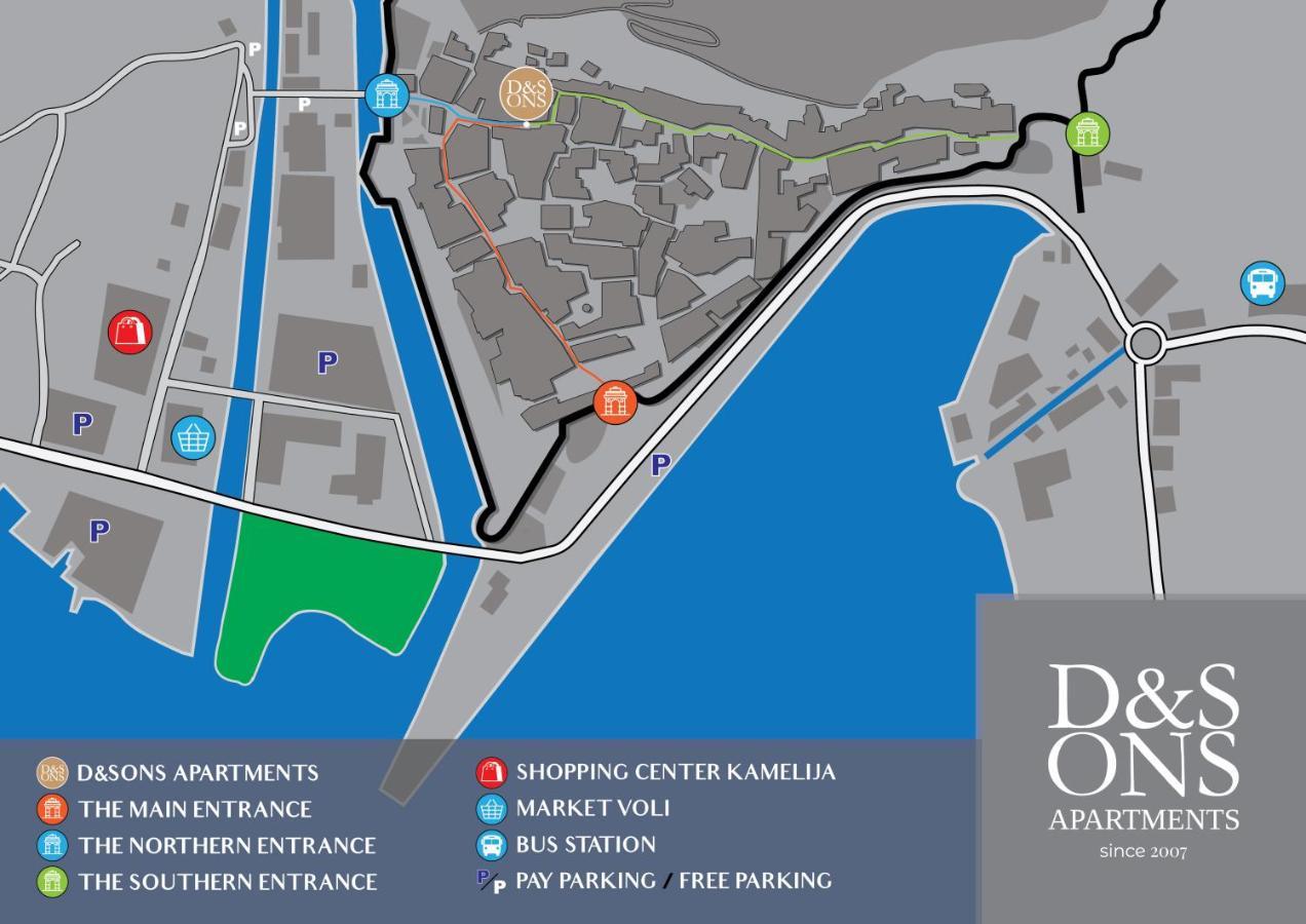 D & Sons Apartments Kotor Exterior foto